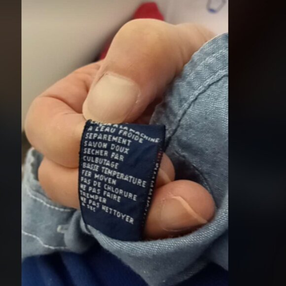 Vtg 90s Y2K Tommy Hilfiger Button Down Sleeveless Top Sz 14 - Picture 6 of 6